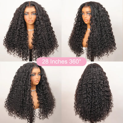 Luméa HD Deep Wave Wig – 300% Density, 100% Human Hair, 13x6 Lace, 40–46” Brazilian Luxury Wig – UK & US